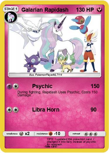 Pokemon Galarian Rapidash