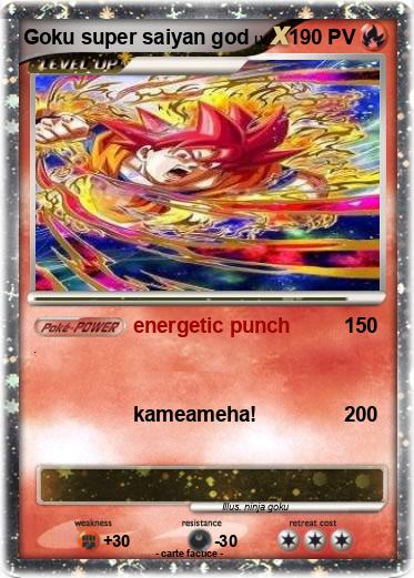 Pokemon Goku super saiyan god