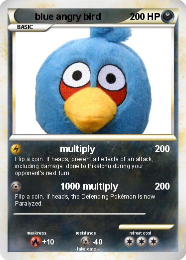 Pokemon blue angry bird