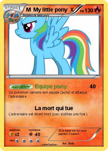Pokemon M  My little pony  X