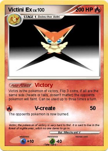 Pokemon Victini Ex