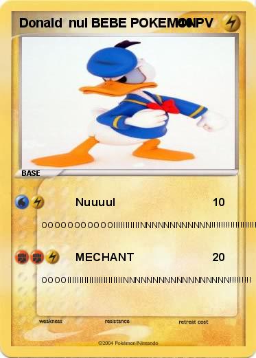 Pokemon Donald  nul BEBE POKEMON