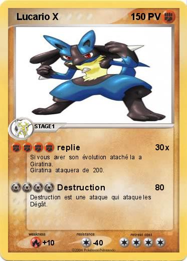 Pokemon  Lucario X