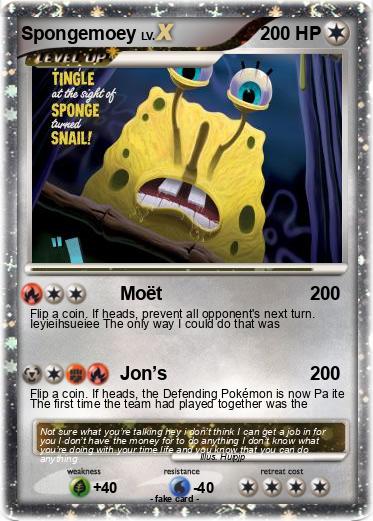 Pokemon Spongemoey