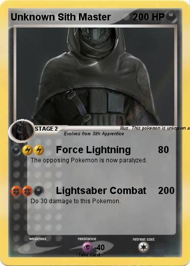 Pokemon Unknown Sith Master