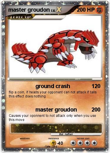 Pokemon master groudon
