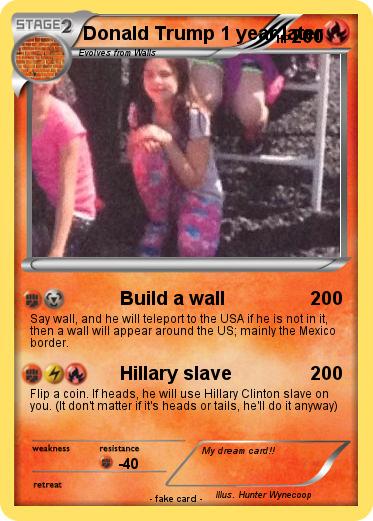 Pokemon Donald Trump 1 year later