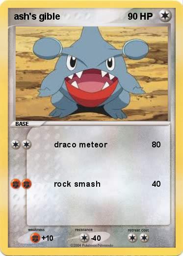 Pokemon ash's gible