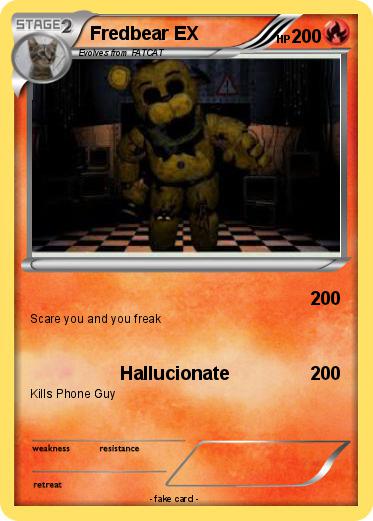 Pokemon Fredbear EX