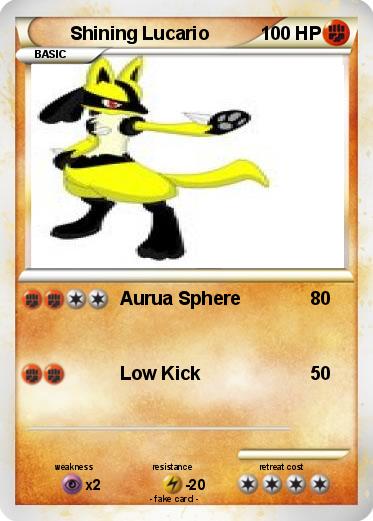 Pokemon Shining Lucario