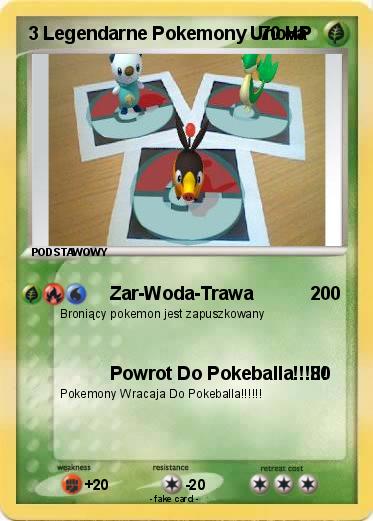 Pokemon 3 Legendarne Pokemony Unova