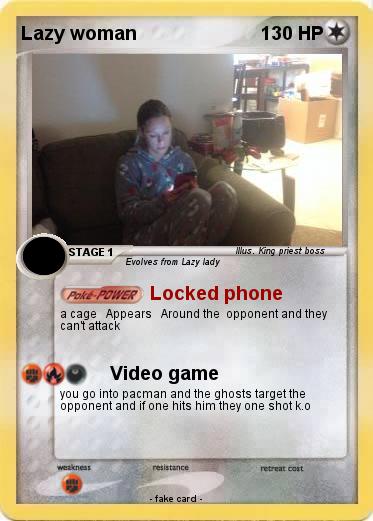 Pokemon Lazy woman