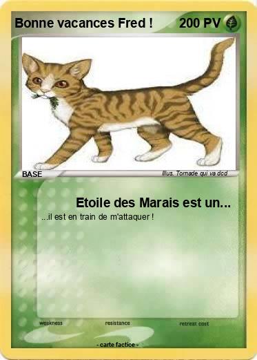 Pokemon Bonne vacances Fred !