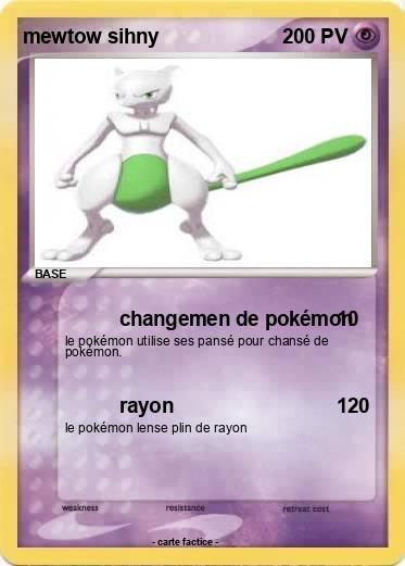 Pokemon mewtow sihny