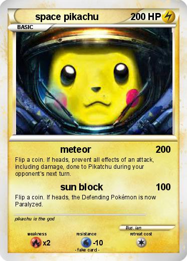 Pokemon space pikachu