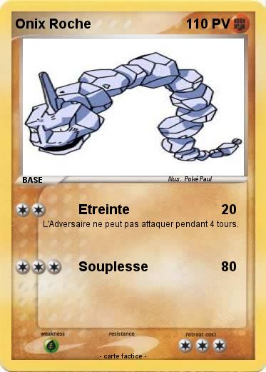 Pokemon Onix Roche