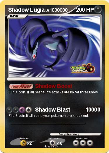Pokemon Shadow Lugia
