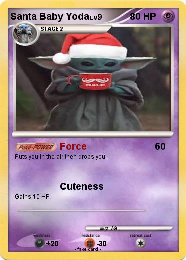Pokemon Santa Baby Yoda