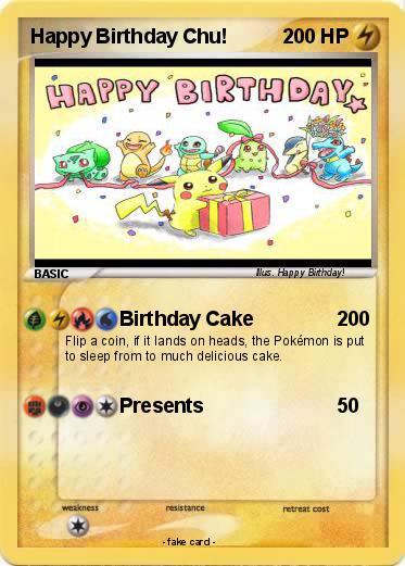 Pokemon Happy Birthday Chu!