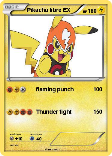 Pokemon Pikachu libre EX
