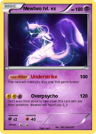 Pokemon Mewtwo lvl. ex