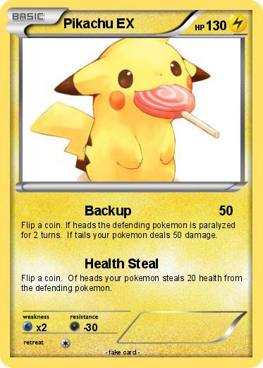 Pokemon Pikachu EX