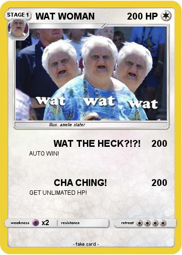 Pokemon WAT WOMAN
