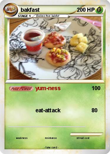 Pokemon bakfast