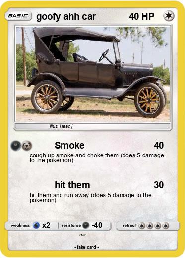 Pokemon goofy ahh car