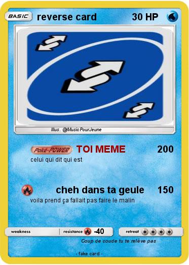 Pokemon reverse card