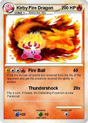 Pokemon Kirby Fire Dragon