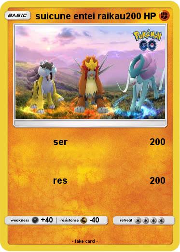 Pokemon suicune entei raikau