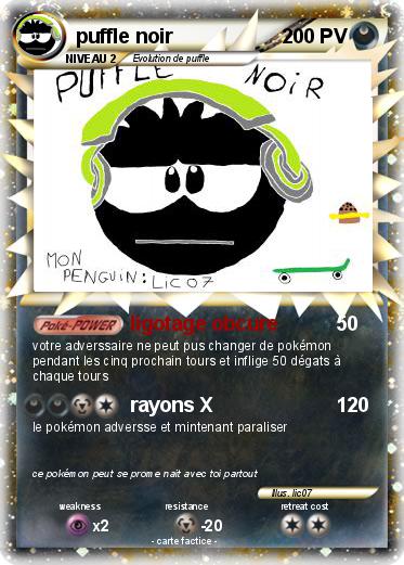 Pokemon puffle noir