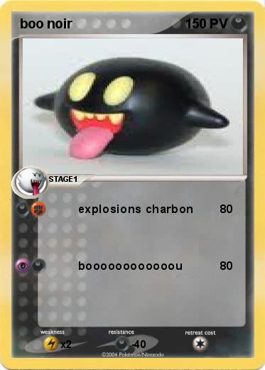 Pokemon boo noir                                                      