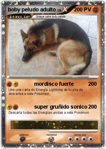 Pokemon boby peludo adulto