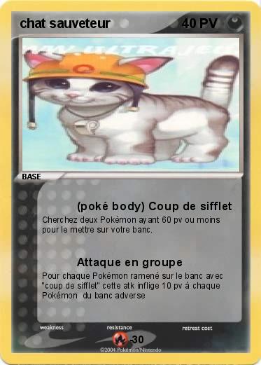 Pokemon chat sauveteur