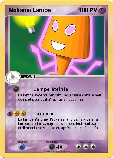 Pokemon Motisma Lampe