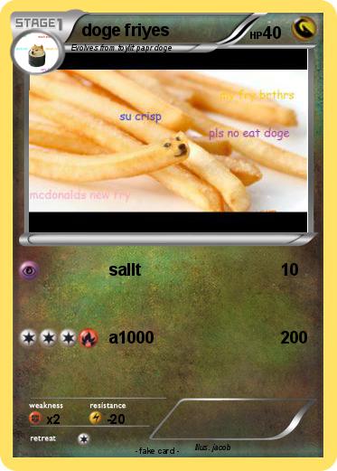 Pokemon doge friyes