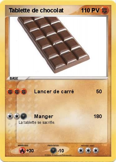Pokemon Tablette de chocolat
