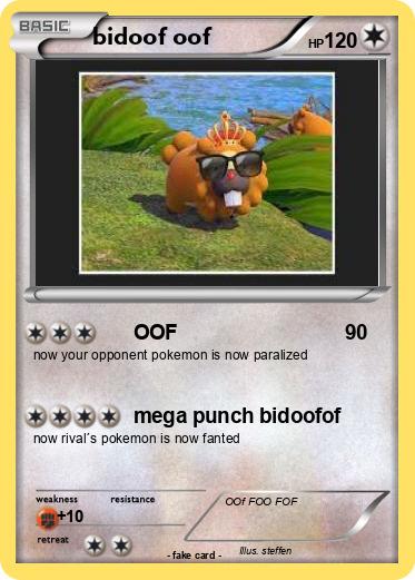 Pokemon bidoof oof