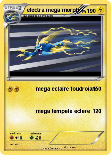 Pokemon electra mega morph