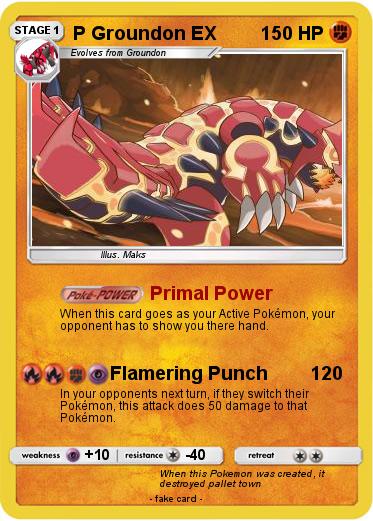 Pokemon P Groundon EX
