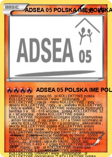 Pokemon ADSEA 05 POLSKA IME POLSKA