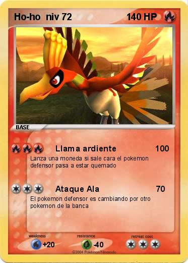 Pokemon Ho-ho  niv 72                     1