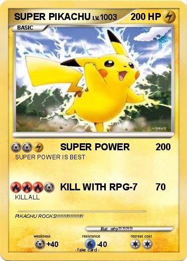 Pokemon SUPER PIKACHU
