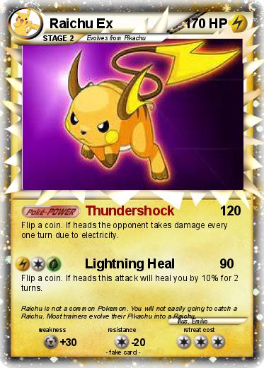 Pokemon Raichu Ex
