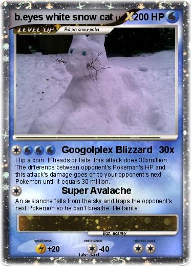 Pokemon b.eyes white snow cat