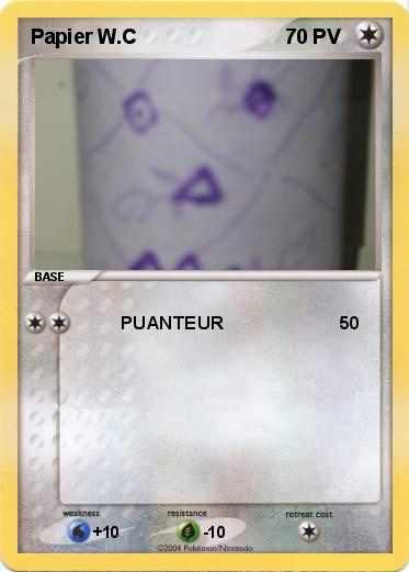 Pokemon Papier W.C