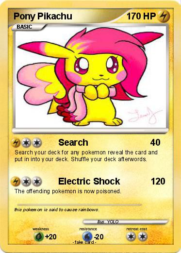 Pokemon Pony Pikachu