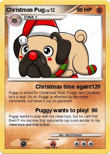 Pokemon Christmas Pug
